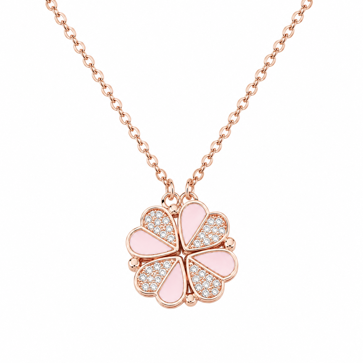 Collar Trébol de Corazones